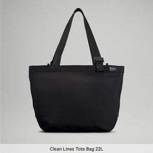 Lululemon Clean Lines 22L Tote Bag, Black